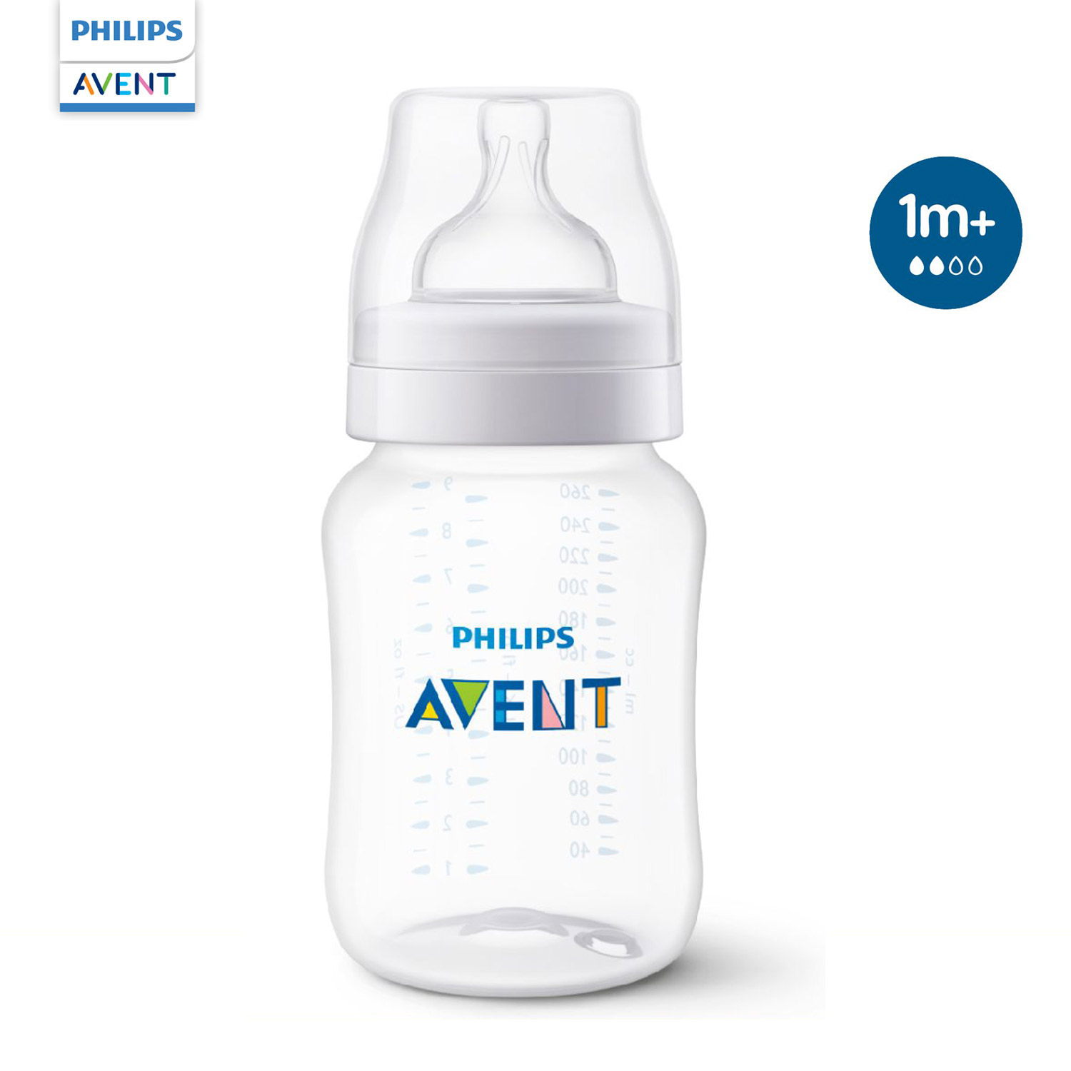 Бутылочка для кормления Philips Avent Anti-colic 260мл с 1месяца SCY103/01 - фото 1