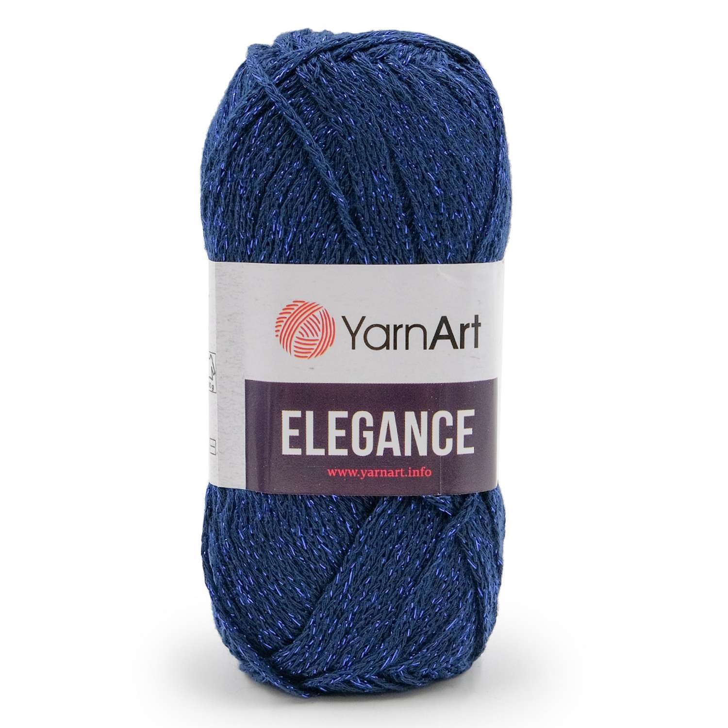 Пряжа YarnArt Elegance с люрексом 50 г 130 м 105 темно-синий 5 мотков - фото 6