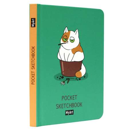 Блокнот Проф-Пресс Myart Pocket Скетчбук Кот