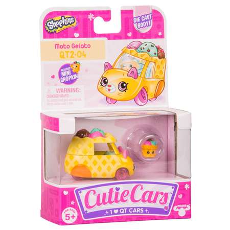 Машинка Cutie Cars с мини-фигуркой Shopkins S3 Мото-Мороженое
