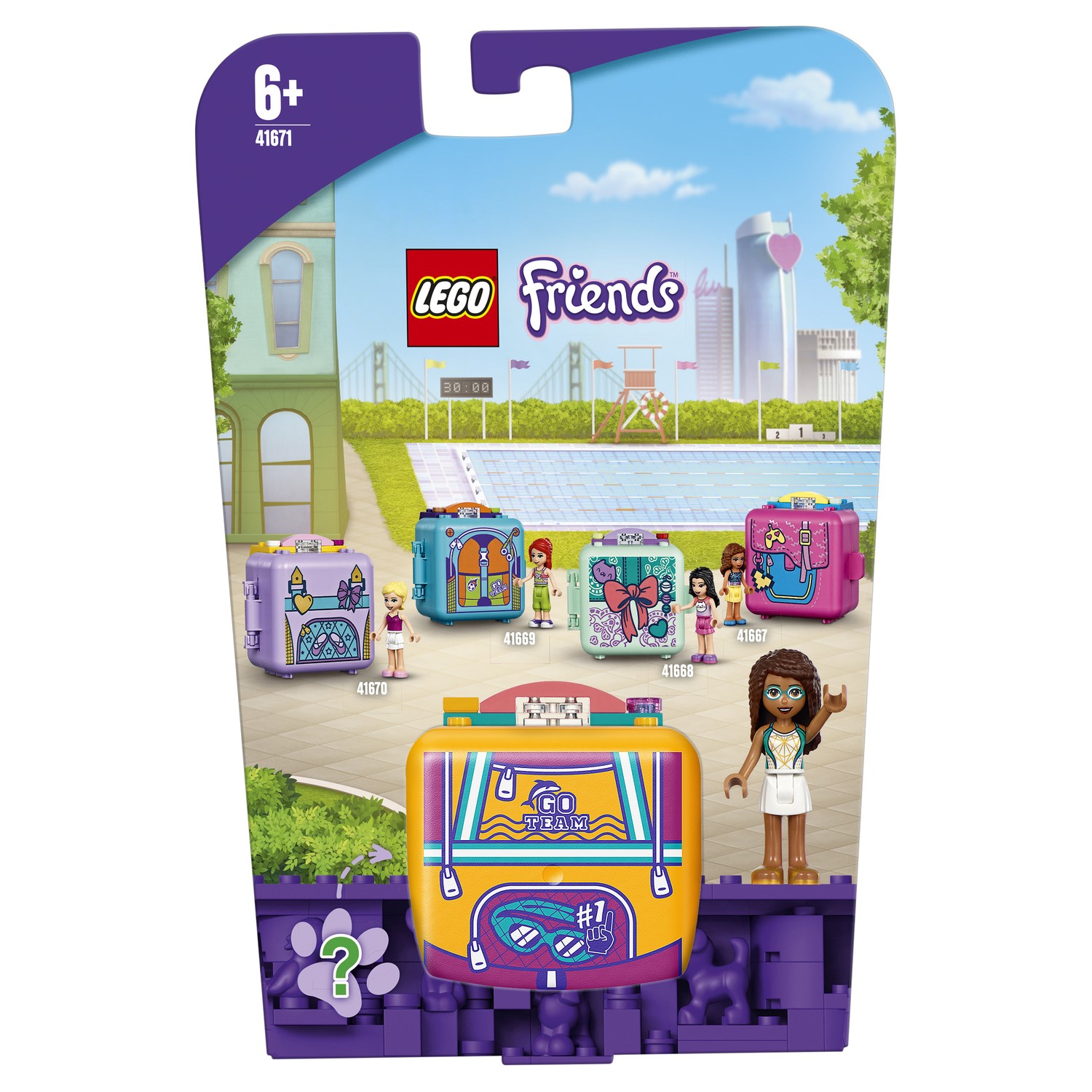 Конструктор LEGO Friends Кьюб Андреа для плавания 41671 купить по цене 199  ₽ в интернет-магазине Детский мир