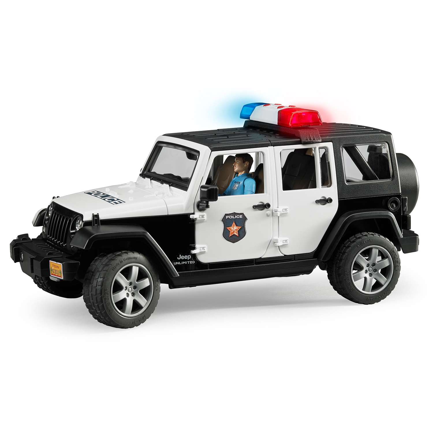 Внедорожник Bruder Jeep Wrangler Unlimited Rubicon Полиция с фигуркой 02-526 - фото 2