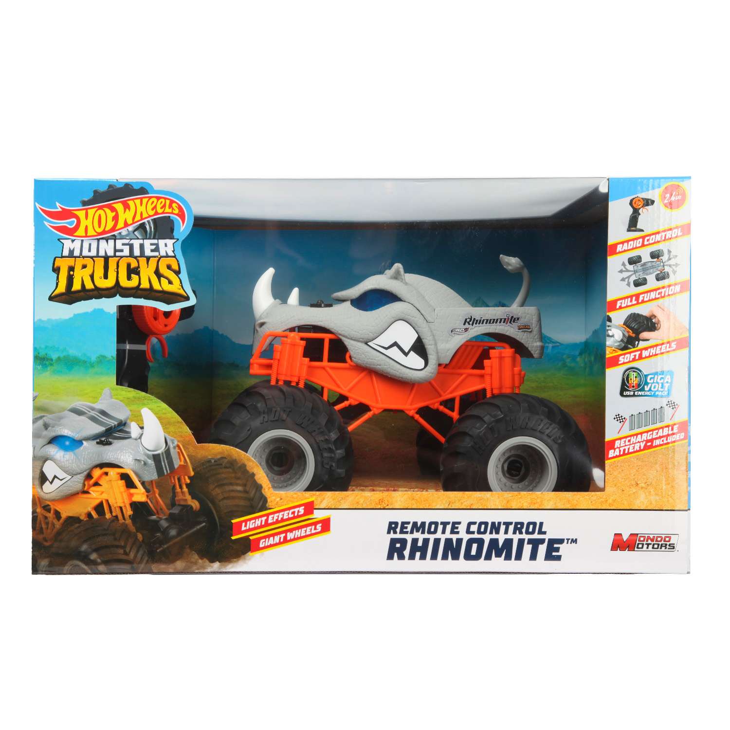 Машина Hot Wheels РУ Monst Trucks Rhinomite 63684 - фото 2