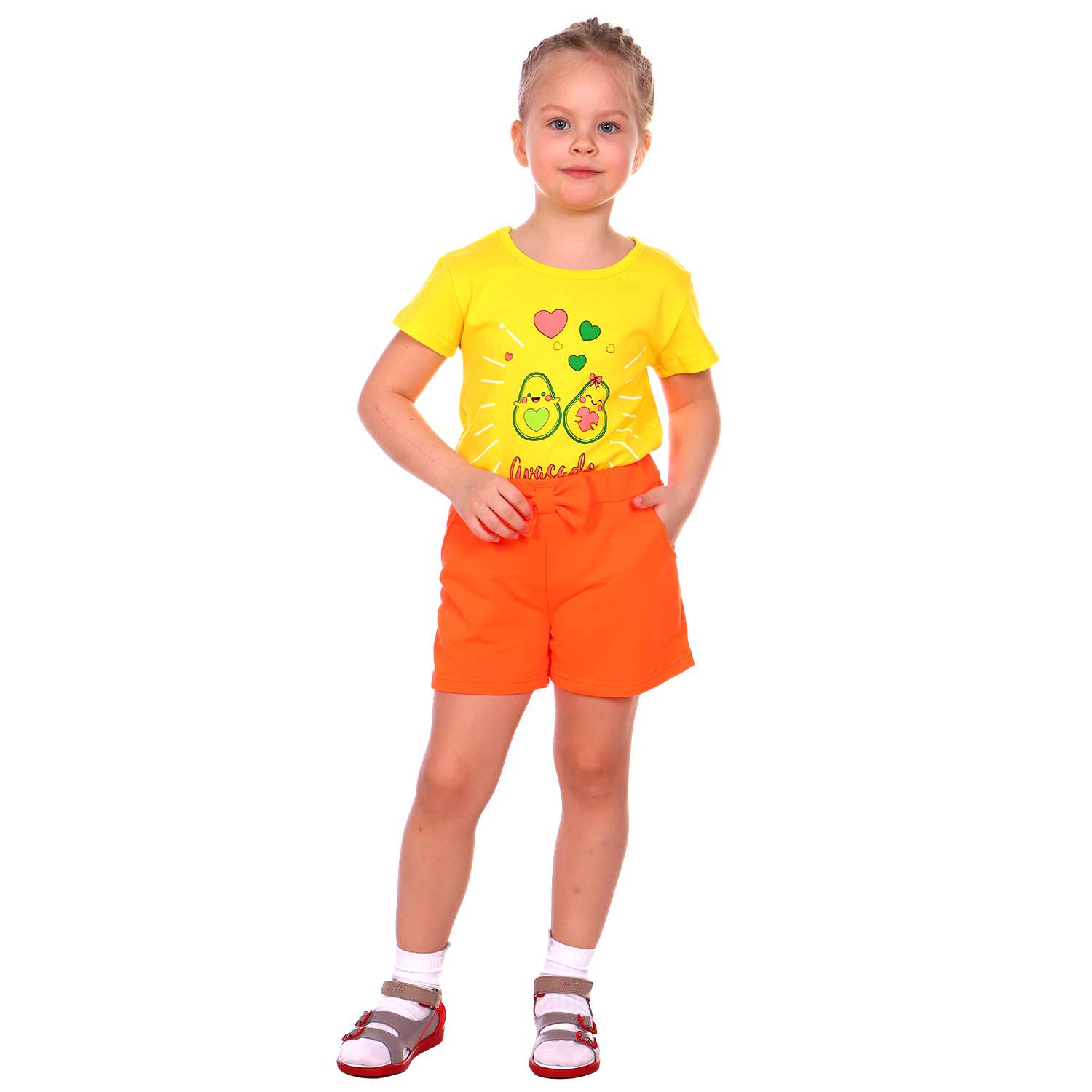 Шорты Детская Одежда 3003ФП/неон_оранж - фото 1