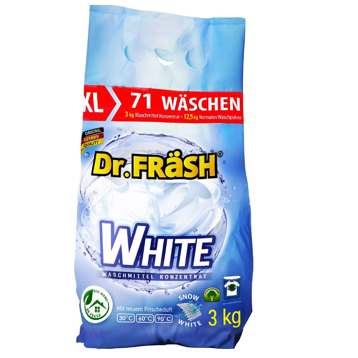 Стиральный порошок Dr.Frash Концентрированный для белого белья White 3 кг - фото 1