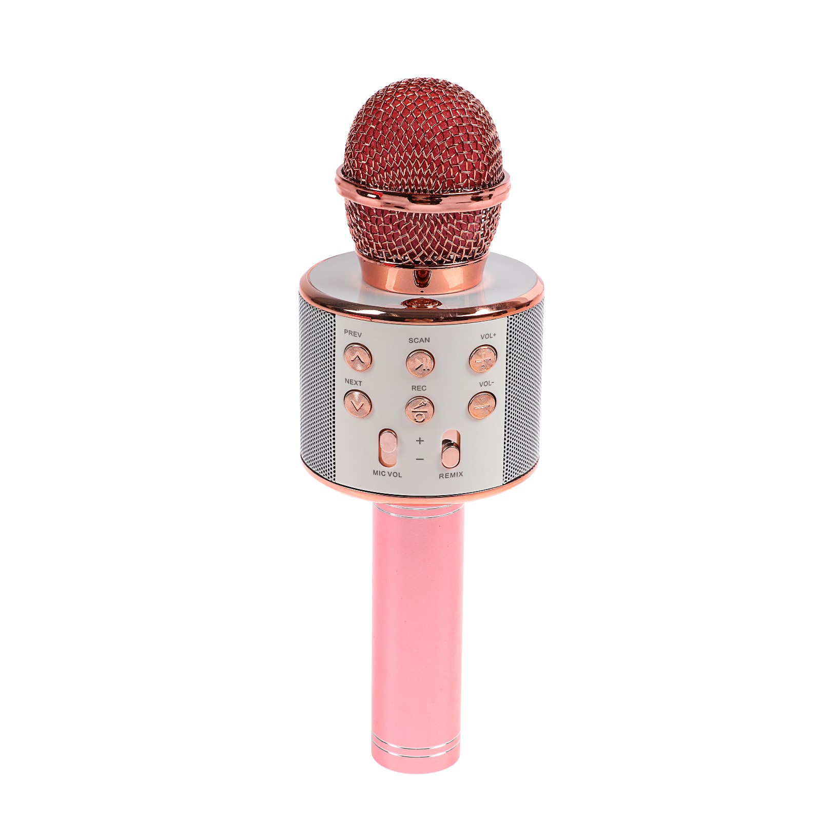 Микрофон Luazon Home для караоке LZZ-56 WS-858 1800 мАч розовый - фото 1