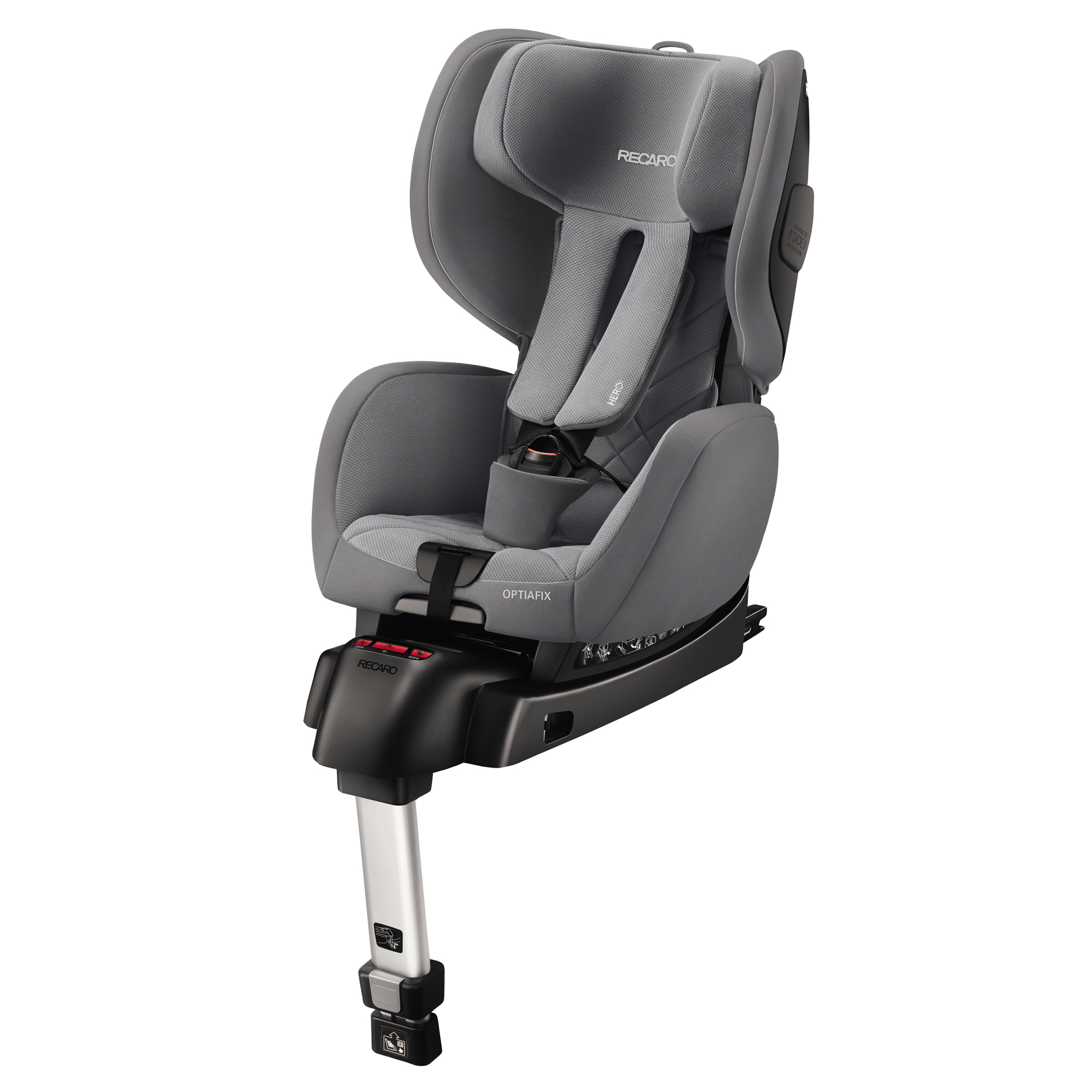 Автокресло Recaro OptiaFix Aluminum Grey 6137.21503.66 - фото 1