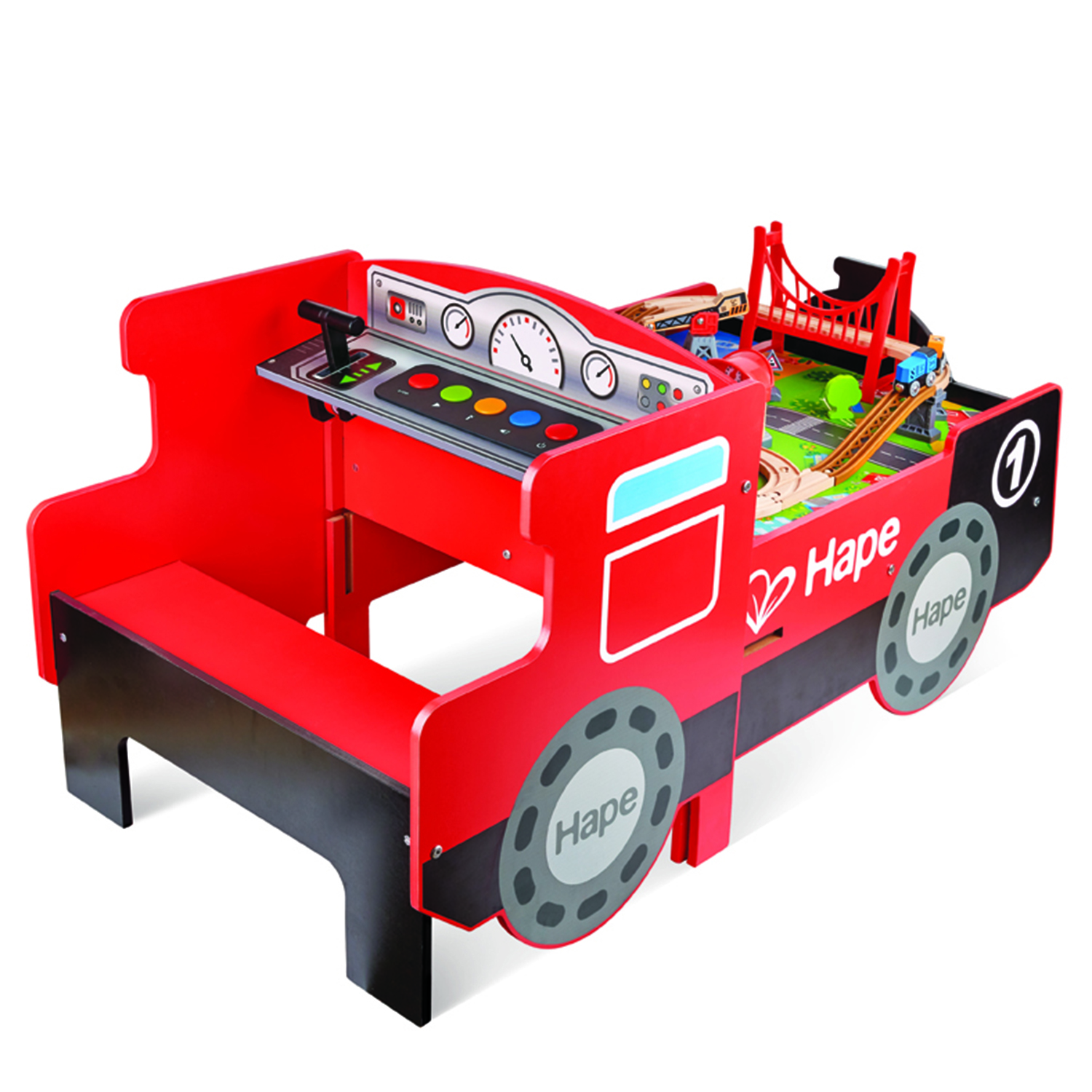 Игровой локомотив Hape для малышей 17 аксессуаров в наборе E3769_HP E3769_HP - фото 12