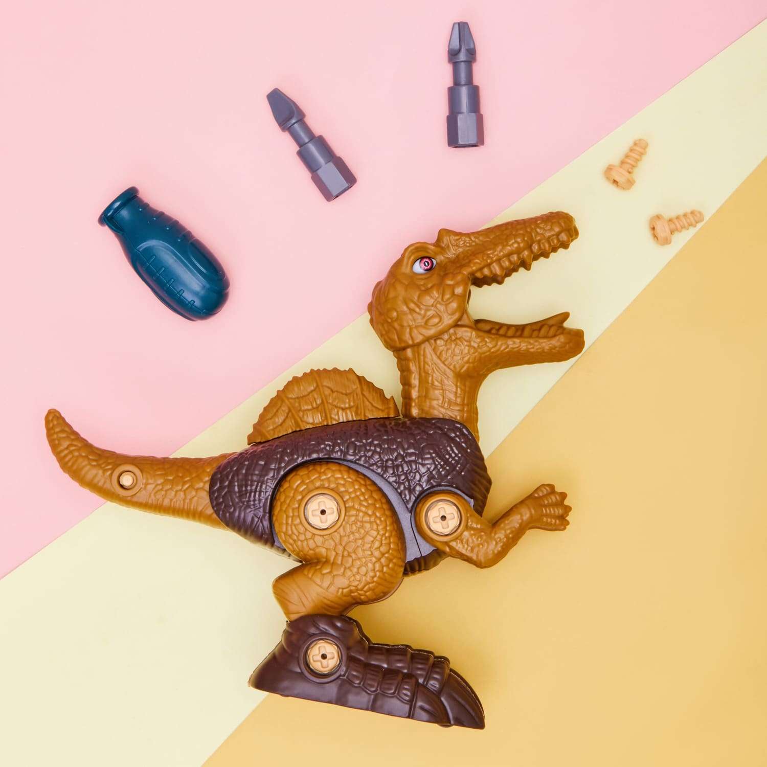 Конструктор динозавр Smart Спинозавр с отвёрткой - фото 10