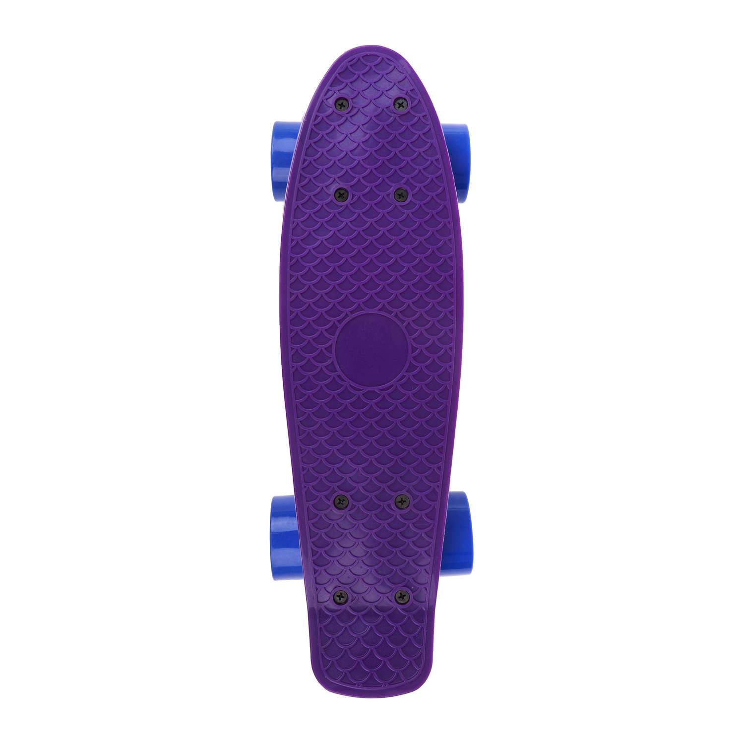 Скейтборд Наша Игрушка пенниборд пластик 41x12 см с большими PVC колесами. Фиолетовый - фото 3