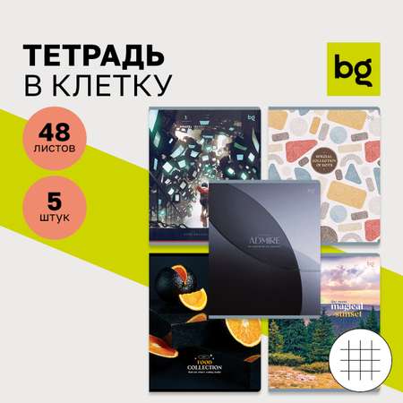 Тетрадь BG 48л А5 клетка универсальный