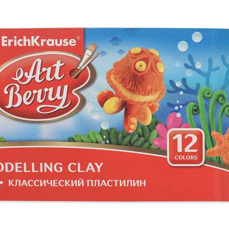 Пластилин ArtBerry с алоэ 12цветов 216г со стеком 41768