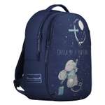 Рюкзак школьный Bruno Visconti классический суперлегкий синий с эргономичной спинкой Зверушки и шарики Мышонок