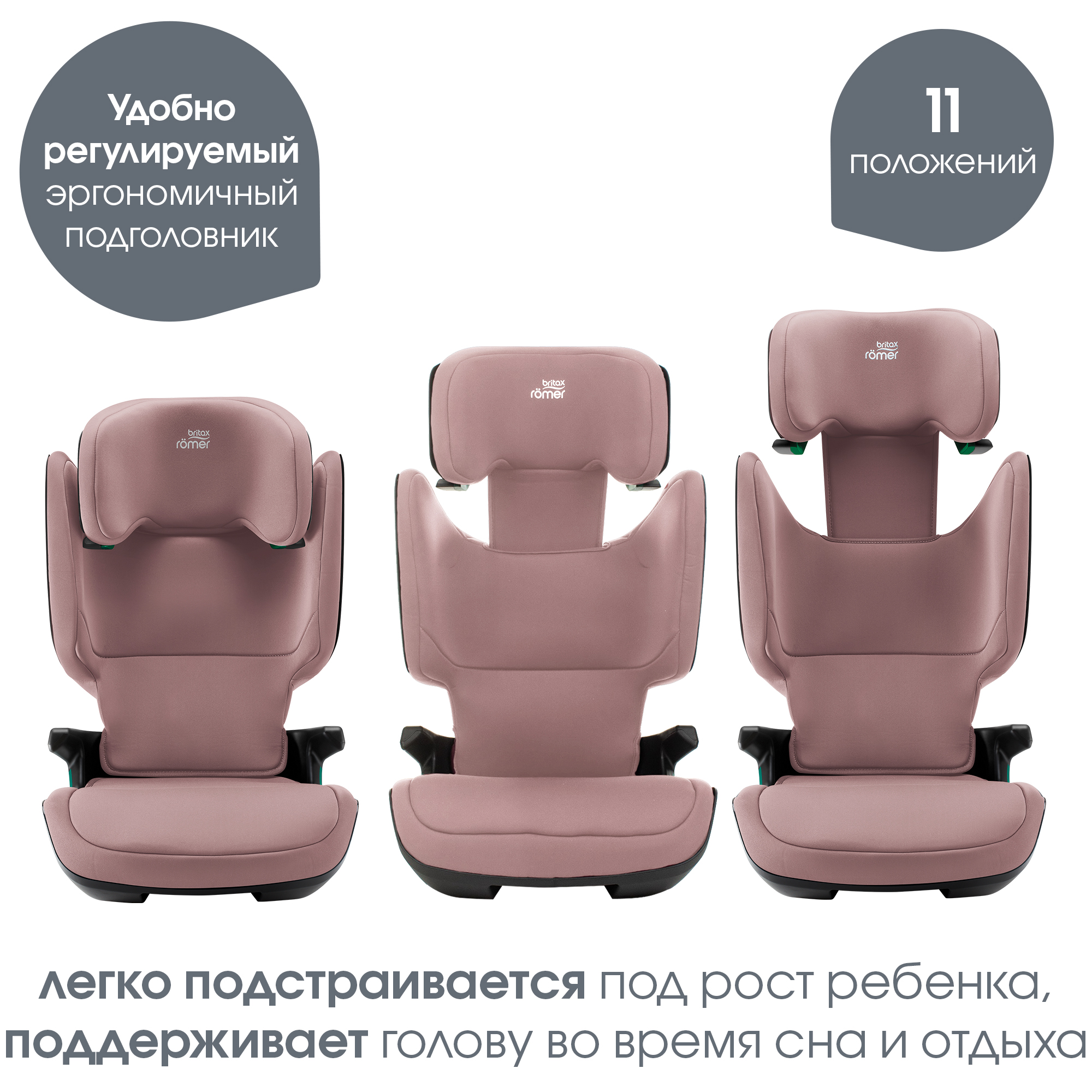 Детское автокресло Britax Roemer KIDFIX M i-SIZE Dusty Rose - фото 6