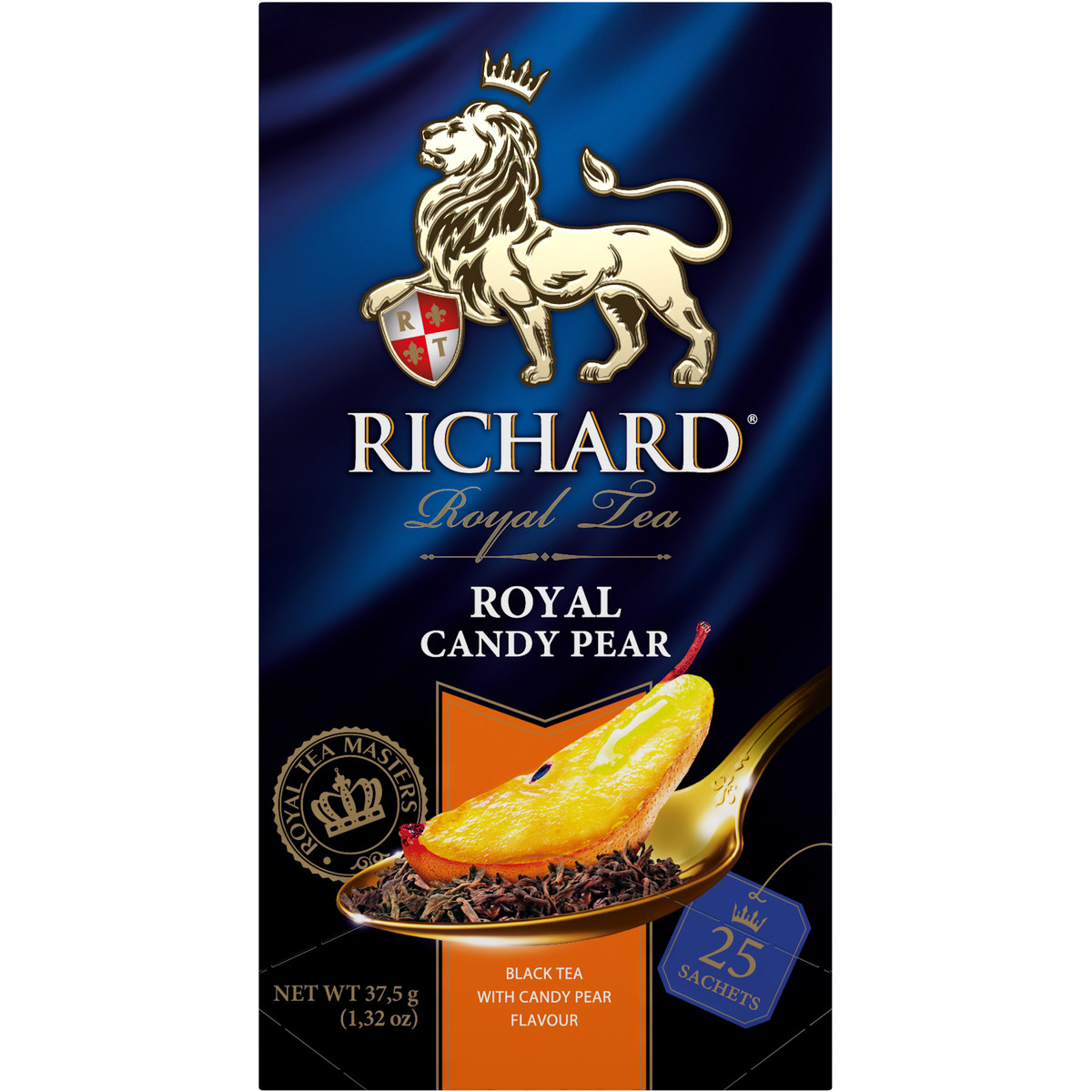 Чай черный Richard Royal Candy Pear со вкусом карамелизированной груши 25 пакетиков - фото 1