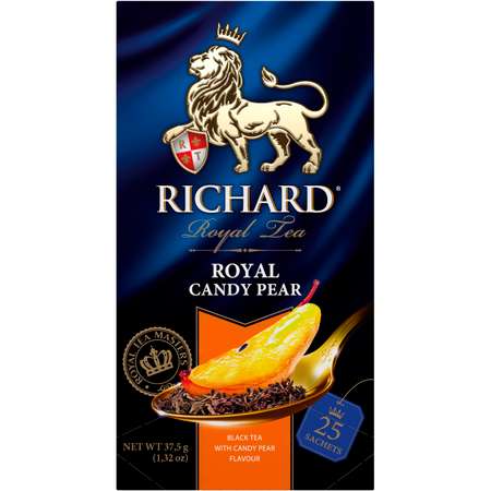 Чай черный Richard Royal Candy Pear со вкусом карамелизированной груши 25 пакетиков
