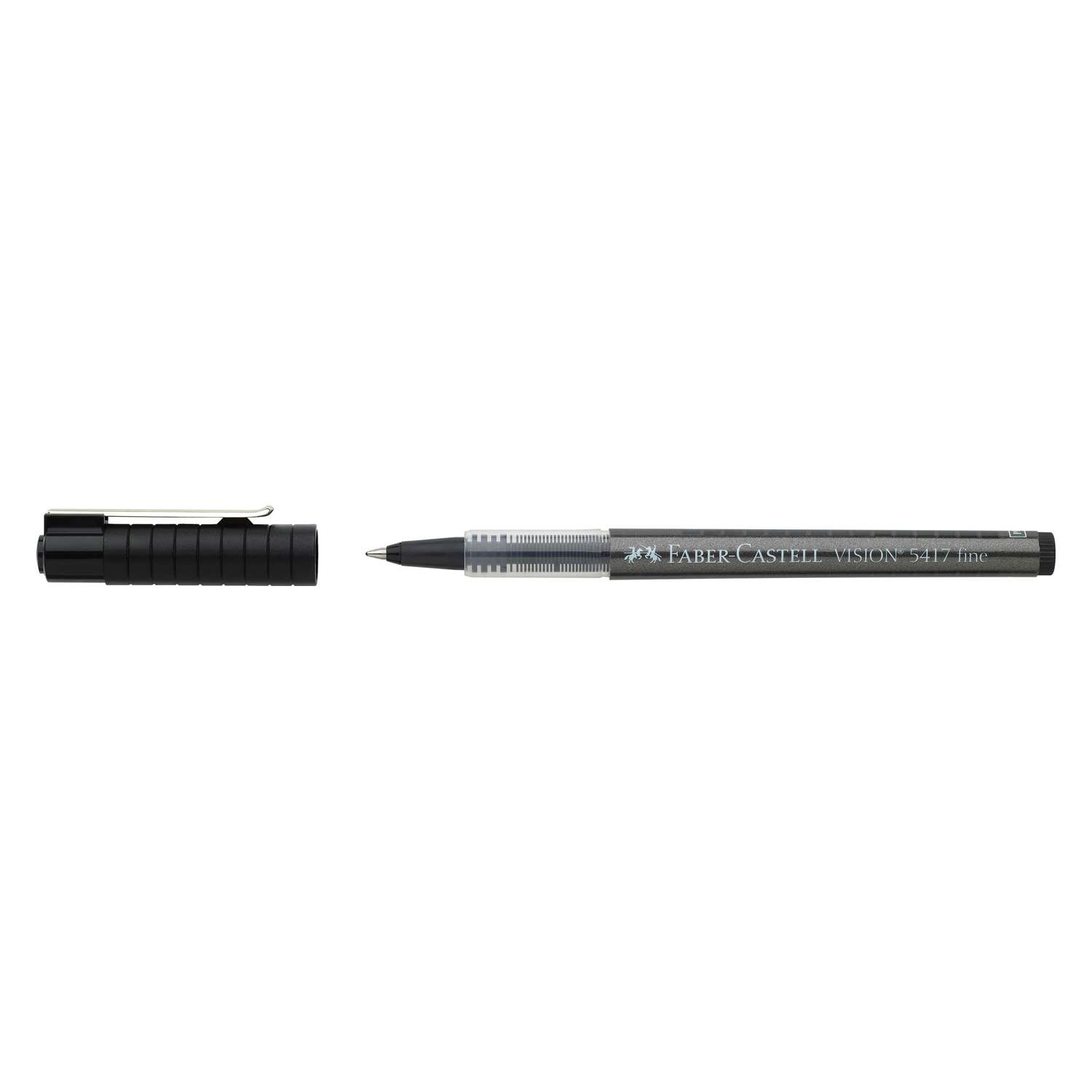Ручка-роллер Faber Castell Vision 0.7мм Черная 541799 - фото 2