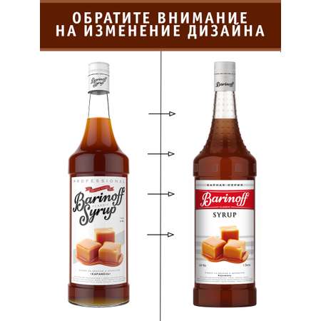 Сироп Barinoff Карамель для кофе и коктейлей 1л