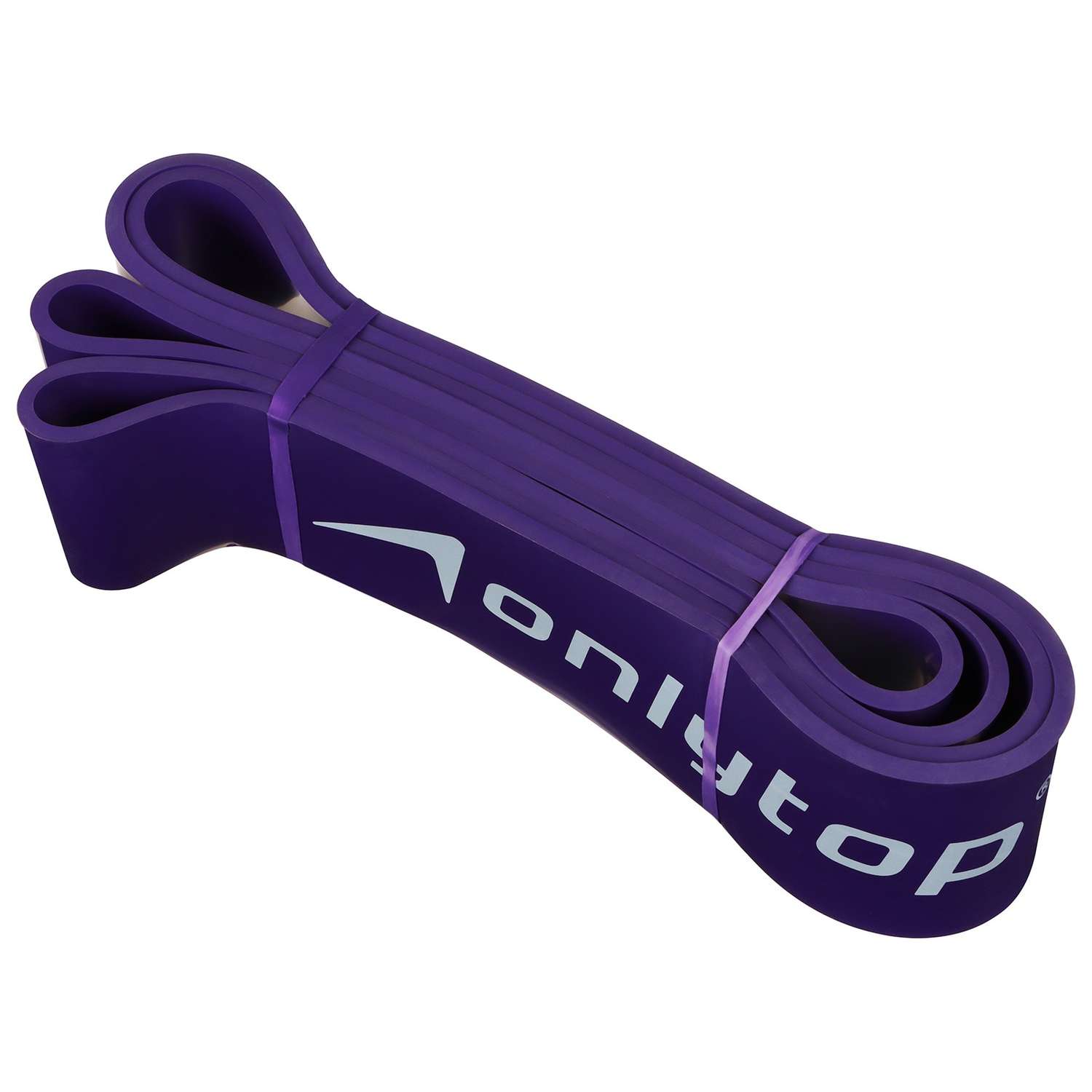 Эспандер ленточный ONLITOP многофункциональный. 23-68 кг. 208 х 6.4 х 0.5 см. цвет фиолетовый - фото 1