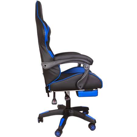 Компьютерное кресло GRAMBER чёрно-синий экокожа