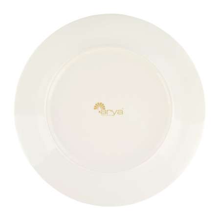 Набор столовой посуды Arya Home Collection Arya из Костяного фарфора 24 пр Wonderland Белый фиолетовый