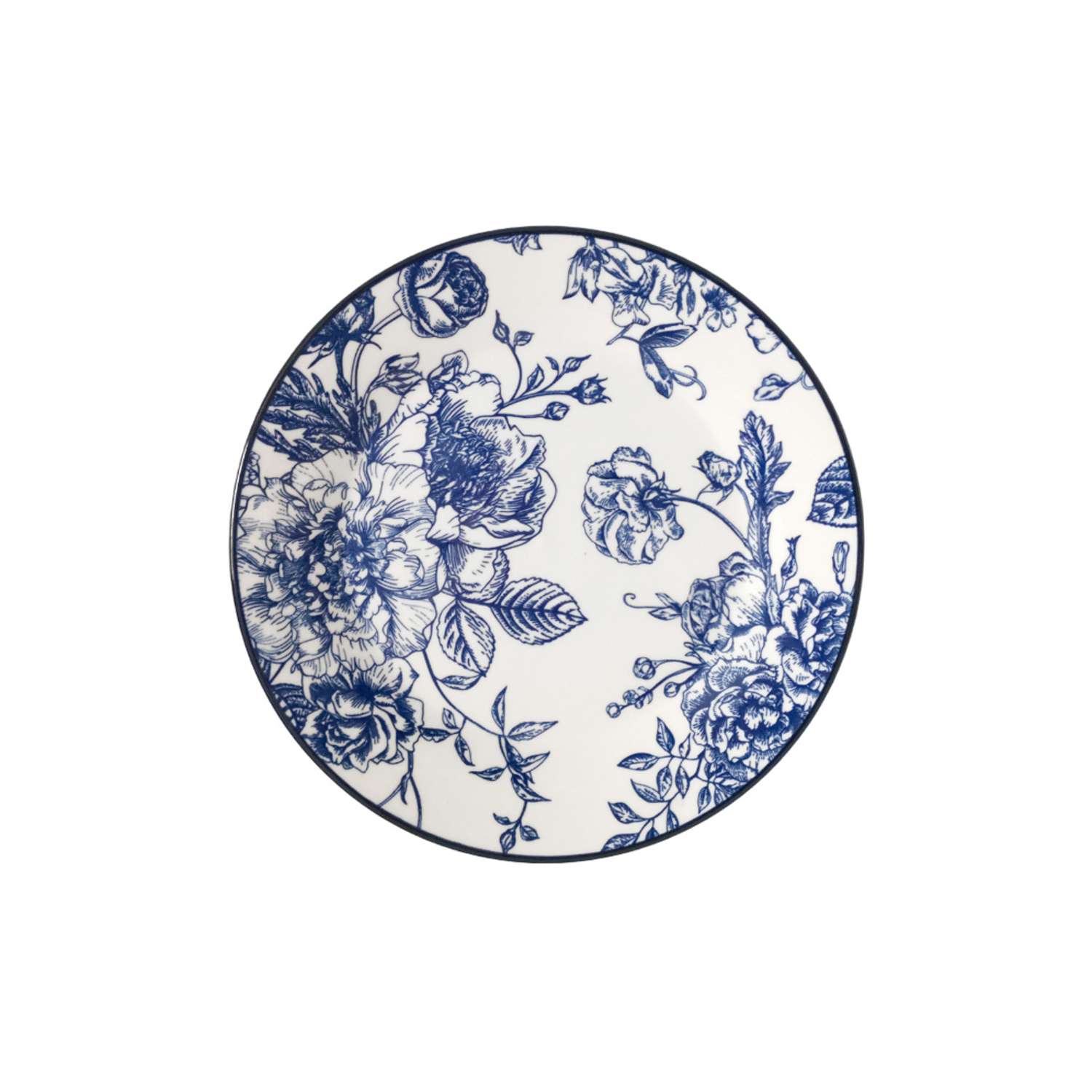 Тарелка десертная КОРАЛЛ 20см Blue posy - фото 1