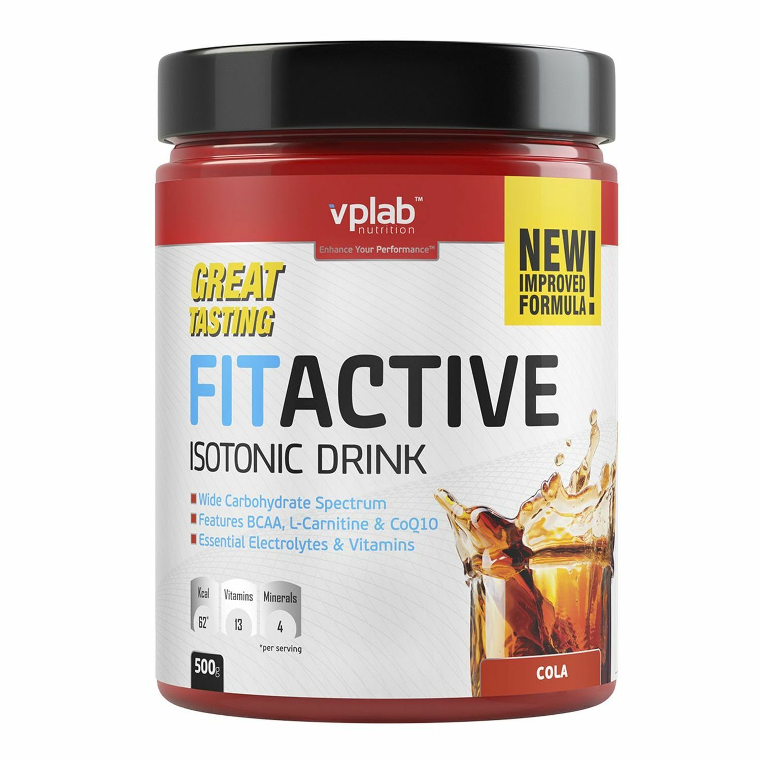 Изотоник VPLAB FitActive кола 500г - фото 1