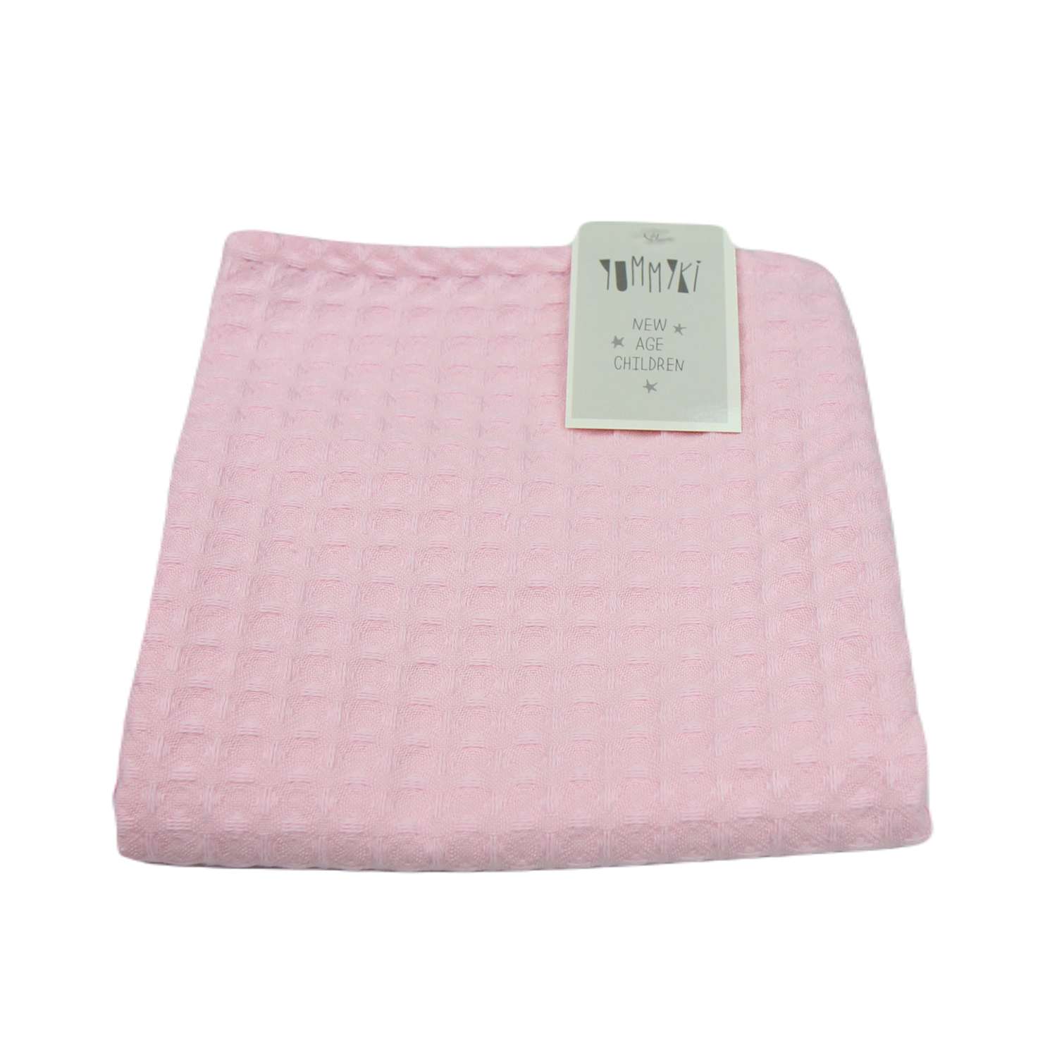 Полотенце YUMMYKI вафельное розовое 34х76см - фото 1