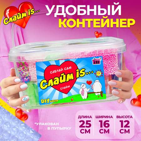 Набор для создания слаймов MINI-TOYS Сделай сам Слайм IS 3.3 70+ ингредиентов