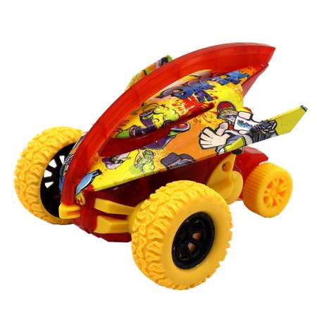 Машинка Funky Toys Граффити Акула фрикционная с желтыми колесами FT9790-4