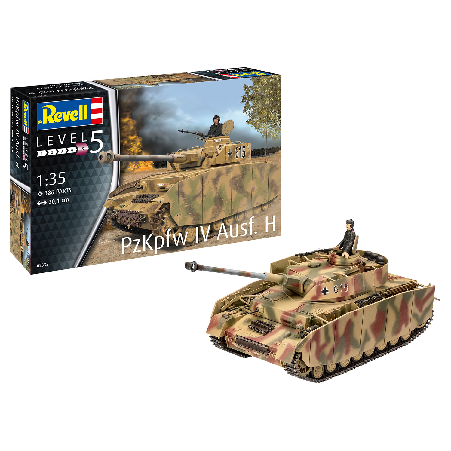 Сборная модель Revell Средний танк бронетанковых войск вермахта Panzer IV  Ausf. H