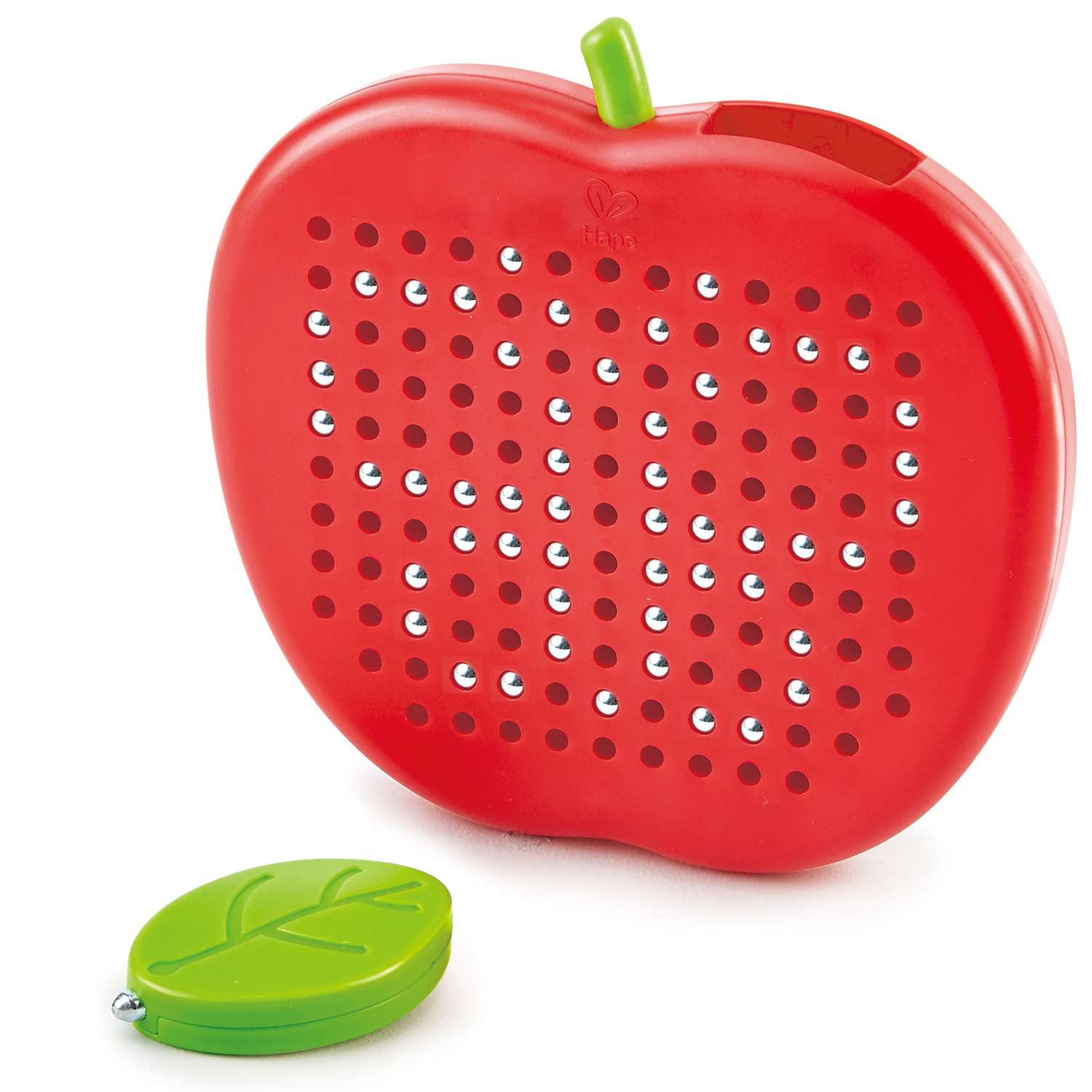 Детская развивающая игрушка HAPE магнитная доска для рисования узоров и фигур красное яблоко E1712_HP - фото 1