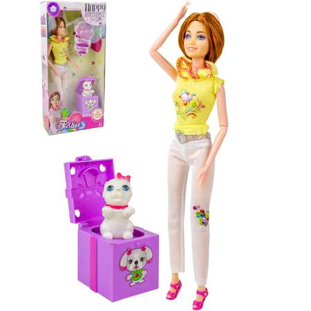 Кукла с подарком Story Game JX200-93/желтый