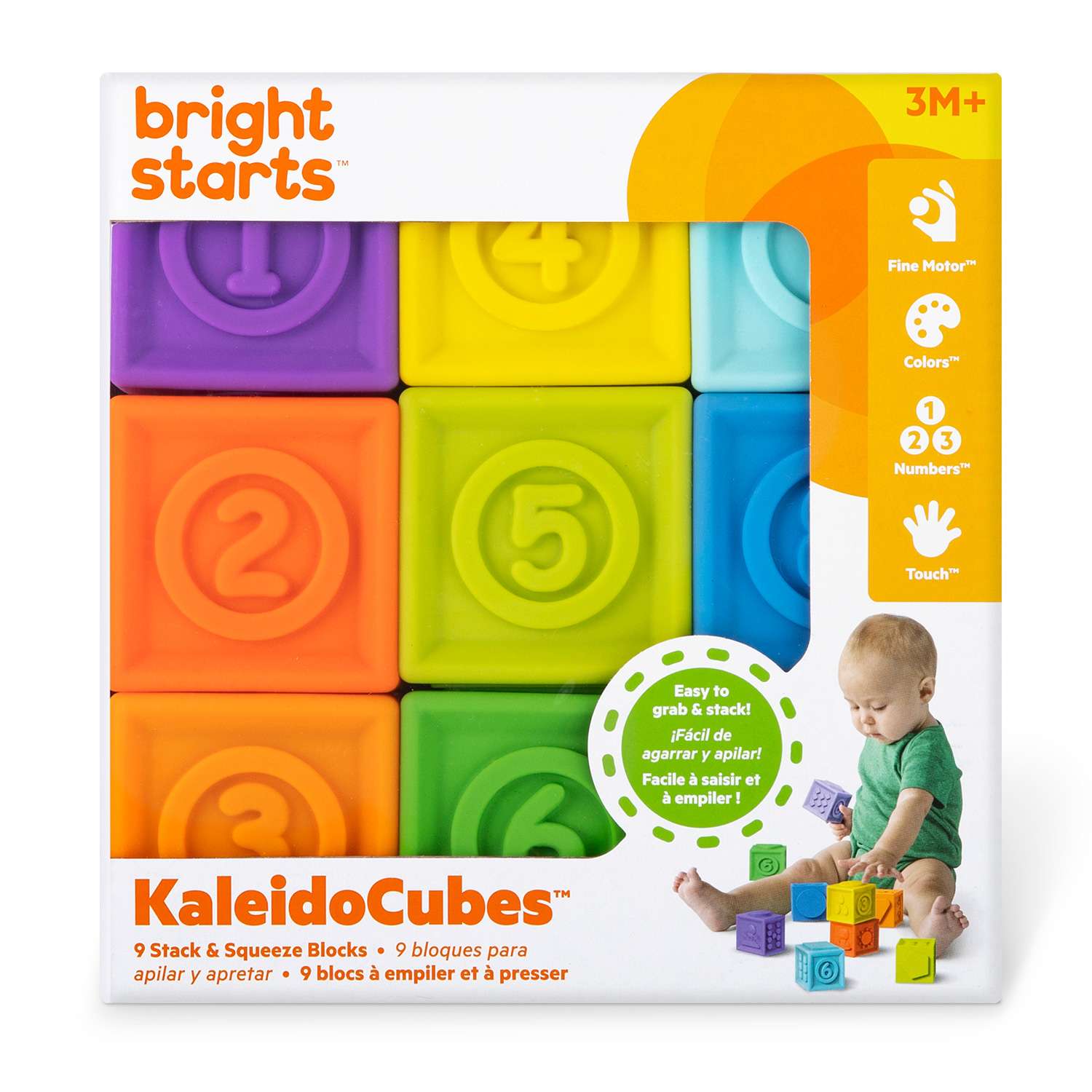 Набор кубиков Bright Starts 9 шт 12616BS - фото 2
