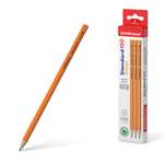 Чернографитный карандаш ErichKrause пластиковый шестигранный Standard 100 Orange HB 12 шт