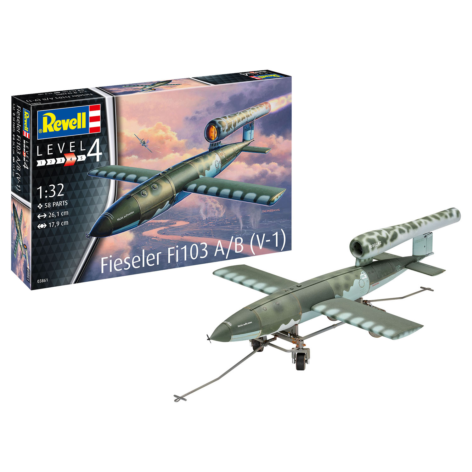 Модель для сборки Revell Крылатая ракета Fieseler Fi103 V-1 03861 - фото 3