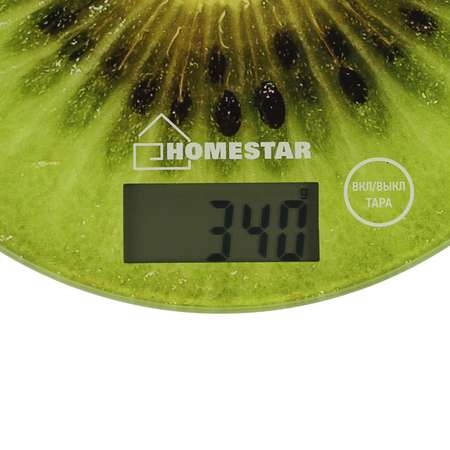 Весы кухонные Luazon Home HS-3007 электронные до 7 кг зелёные
