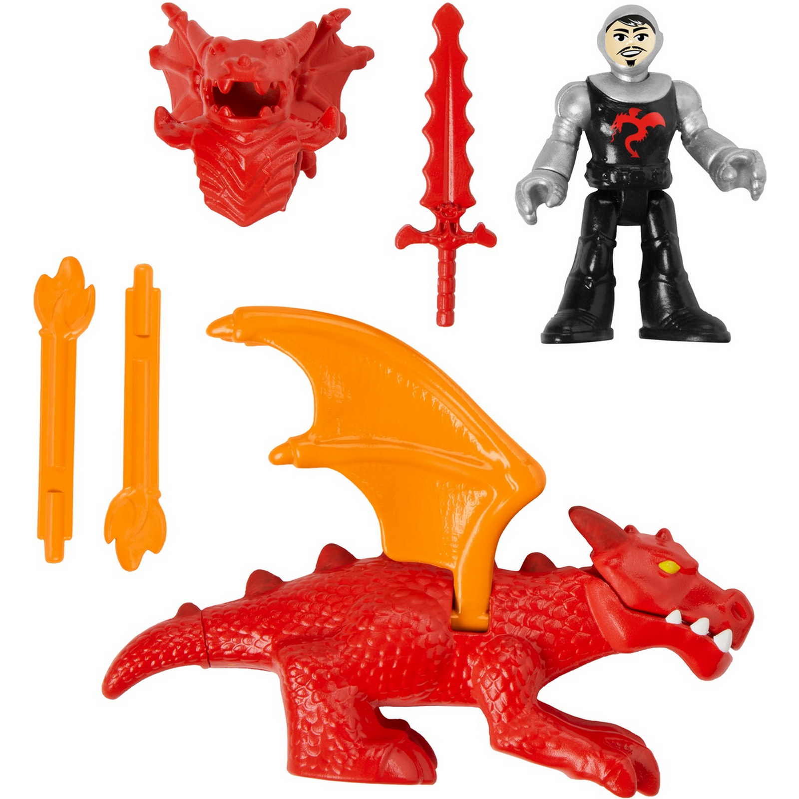 Набор игровой IMAGINEXT Огнедышащий дракон рыцаря HCG66 купить по цене 299  ₽ в интернет-магазине Детский мир