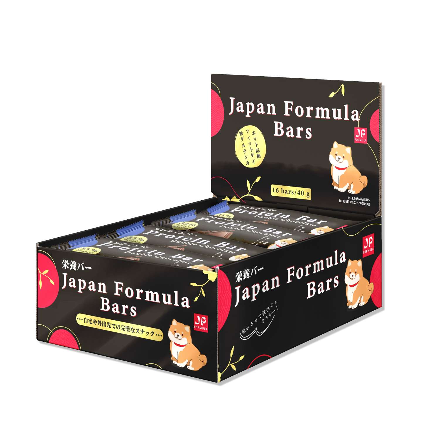 Протеиновые батончики набор Japan Formula 16 штук вкус Двойной Шоколад - фото 1