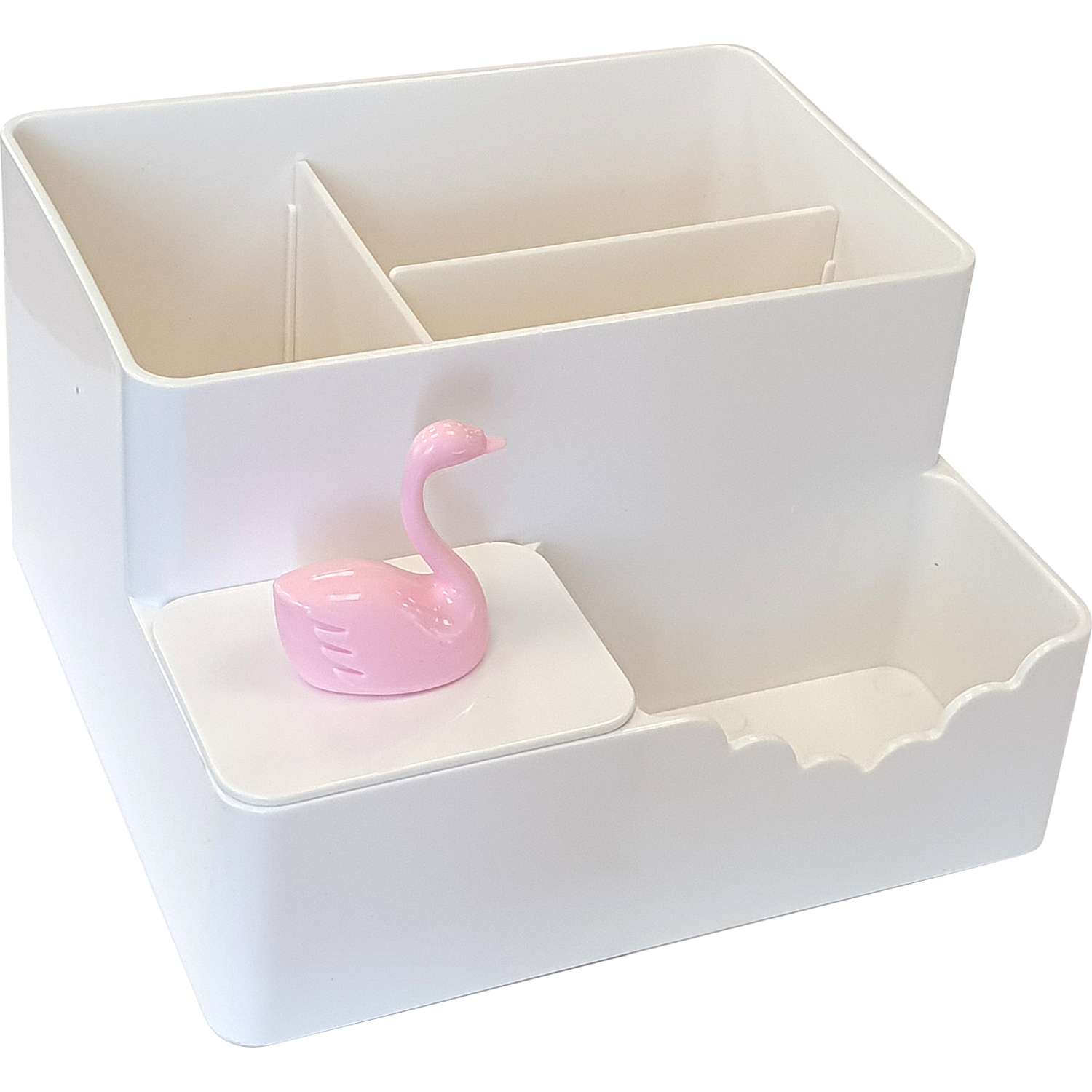 Органайзер deVENTE Pink Swan. пластиковый белый - фото 1