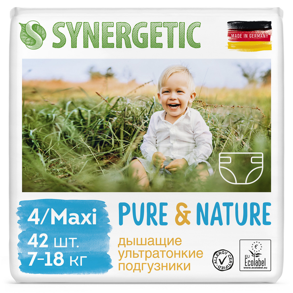 Подгузники Synergetic Pure Nature 42 шт. 7 - фото 1