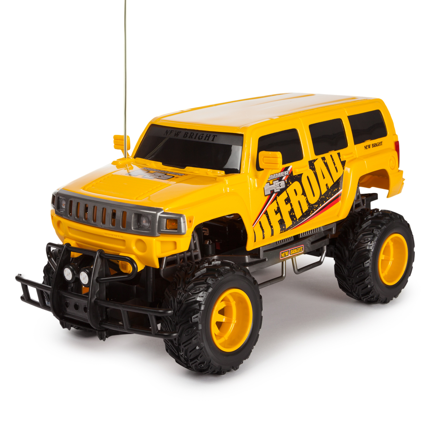 Машинка радиоуправляемая New Bright Hummer 1:10 Желтый 1078 купить по цене  99 ₽ в интернет-магазине Детский мир