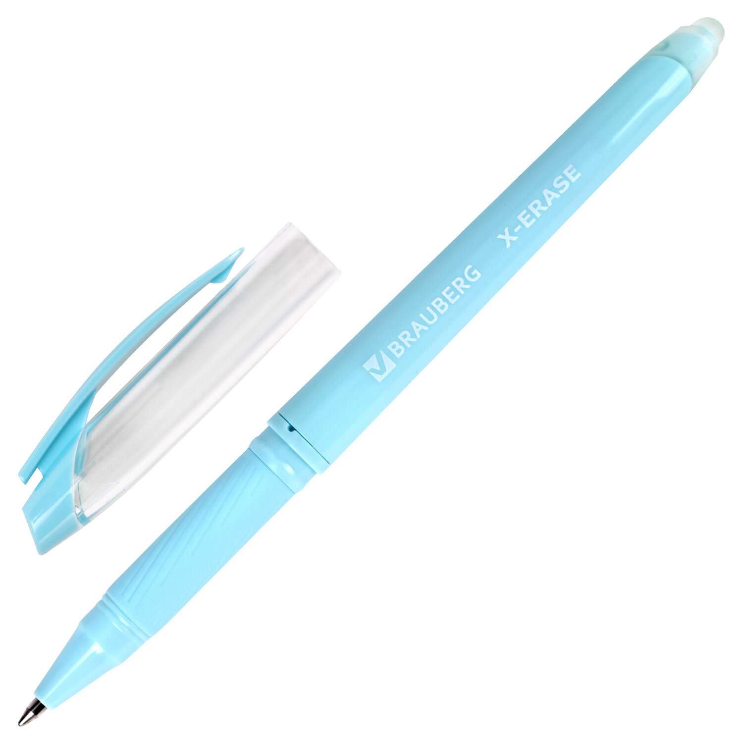 Ручки гелевые Brauberg пиши стирай набор 4 штуки синие - фото 5