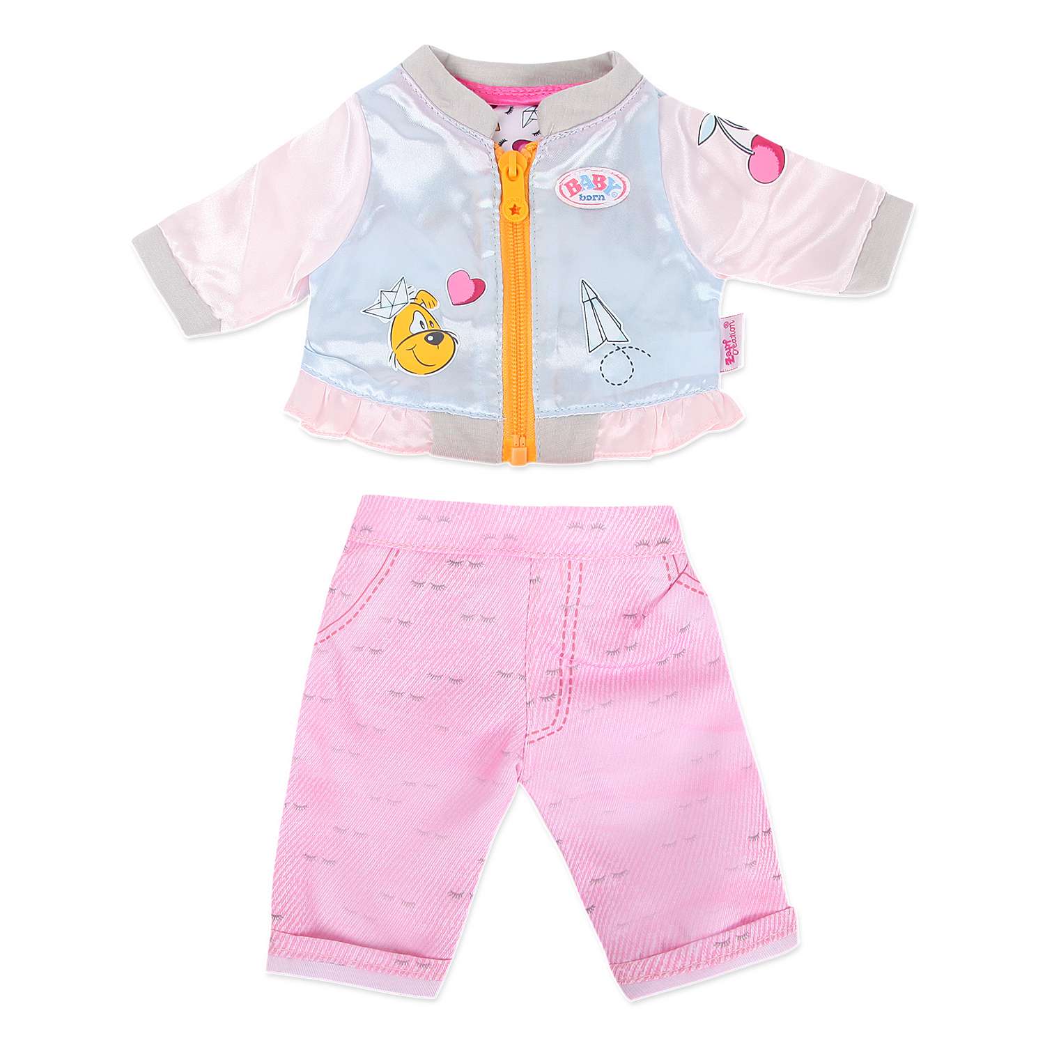 Одежда для куклы Zapf Creation Baby born Штанишки и кофточка для прогулки Розовый 824-542 824-542 - фото 1