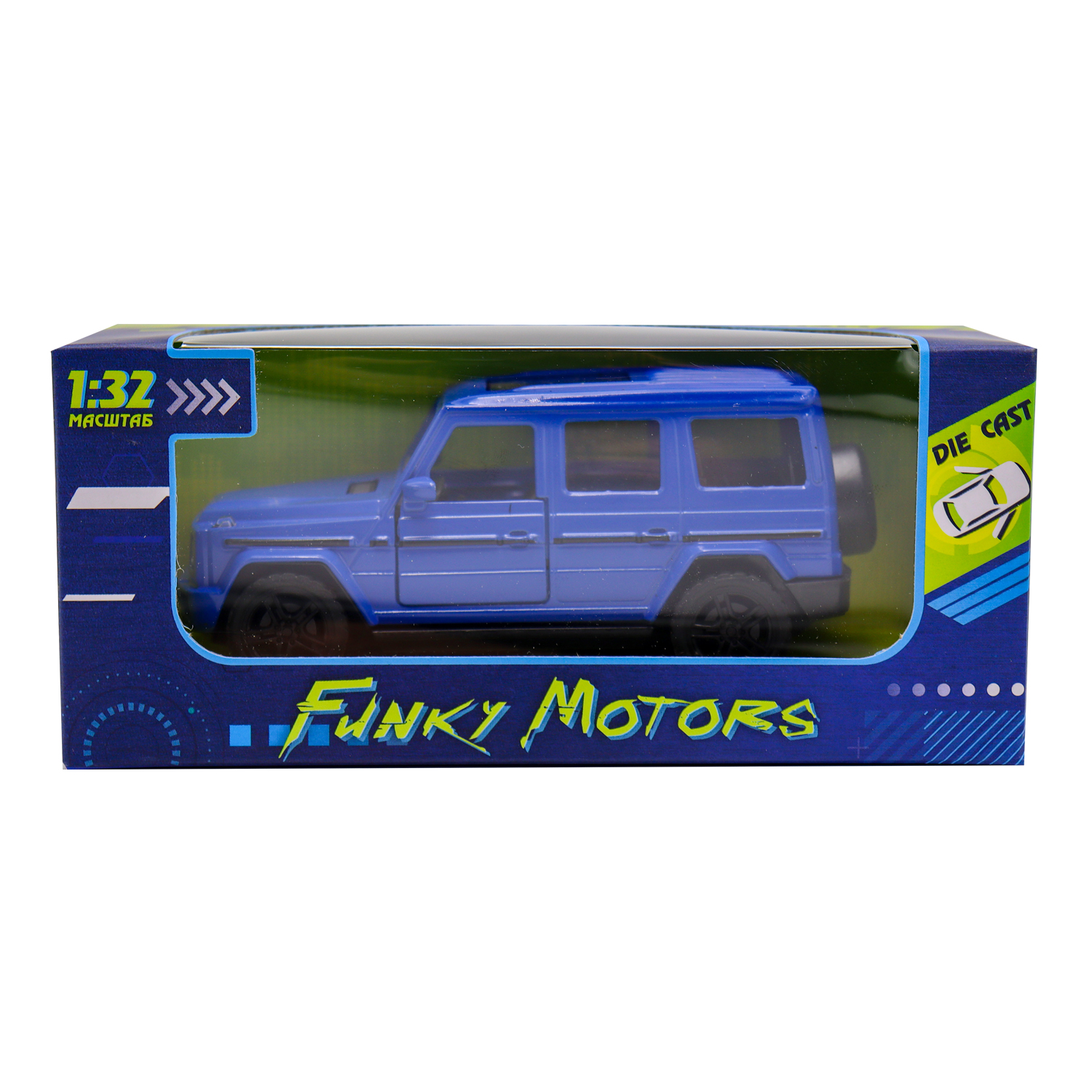 Автомобиль Funky Toys Внедорожник люкс 1:32 синий FT1101-129 - фото 4