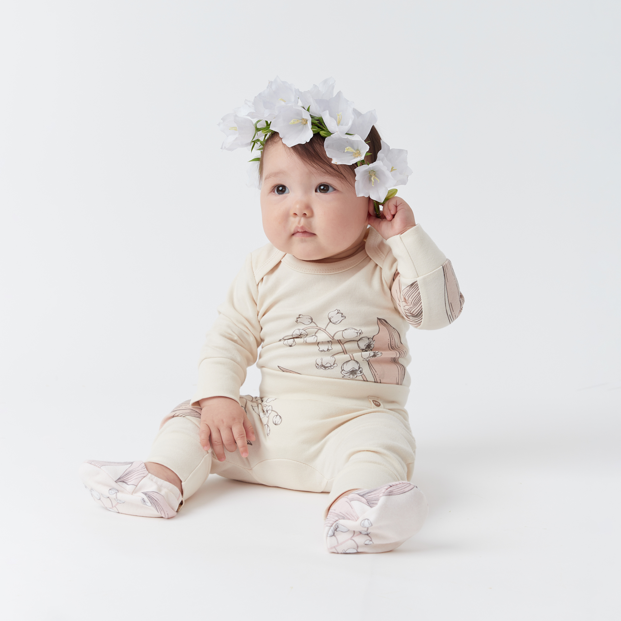 Боди 3 шт HAPPY BABY 90112_beige_pink_milky - фото 9