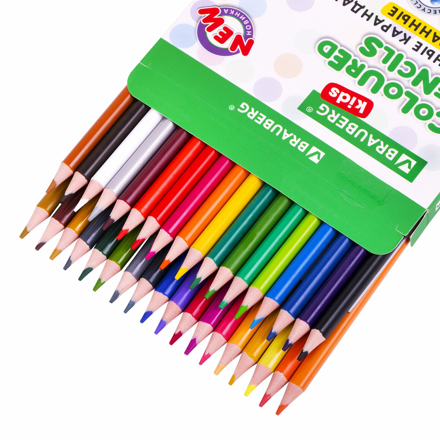 Карандаши цветные Brauberg для рисования набор 36 штук мягкие - фото 5