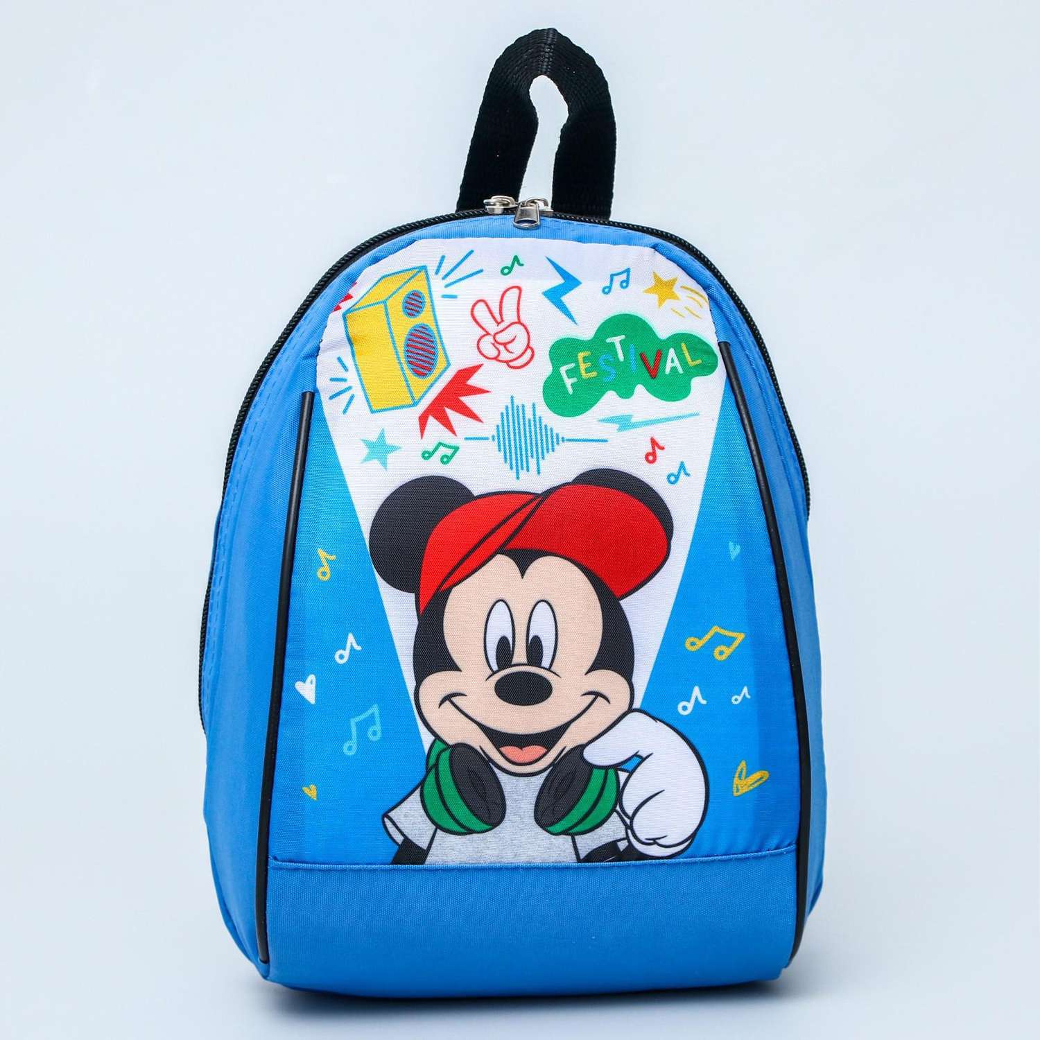 Рюкзак Disney Микки на молнии голубой - фото 2