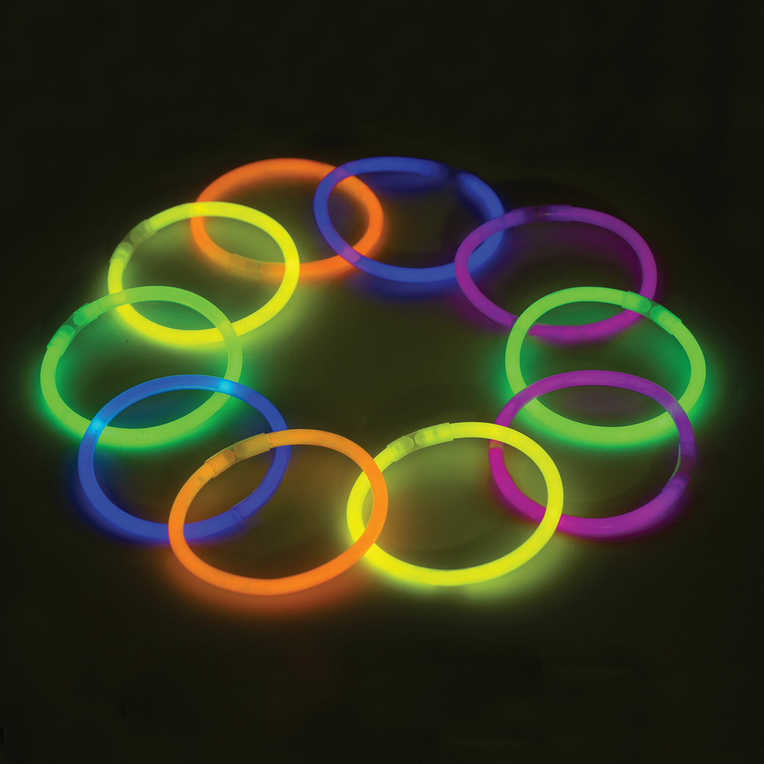 Светящиеся браслеты Юнландия неоновые набор 10 штук 662595 - фото 7