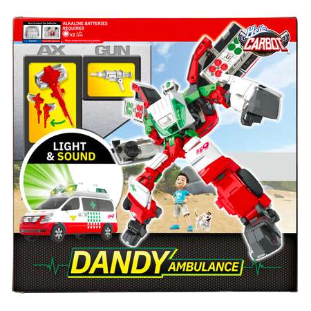 Игрушка Hello Carbot Hello Carbot Dandy Ambulance трансформер 25см свет и звук S1 42902